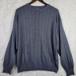 Bocci Mens M Gray Crew Neck Modal Blend Sweatshirt Made In Italy